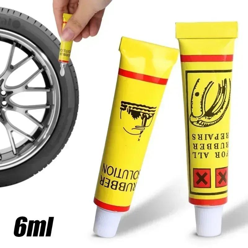 Car Motorcycle Bicycle Tire Repairing Glue Inner Tube Puncture Agent Emergency Portable Tyre Vulcanized Glue 1-12pcs Repair Glue