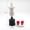 1/12 Domeček pro panenky Mini Figurka Model Boxovacího Pytle s Boxerskými Rukavicemi Dekorace Gym Scény Domečku pro Panenky Příslušenství pro Domeček pro Panenky