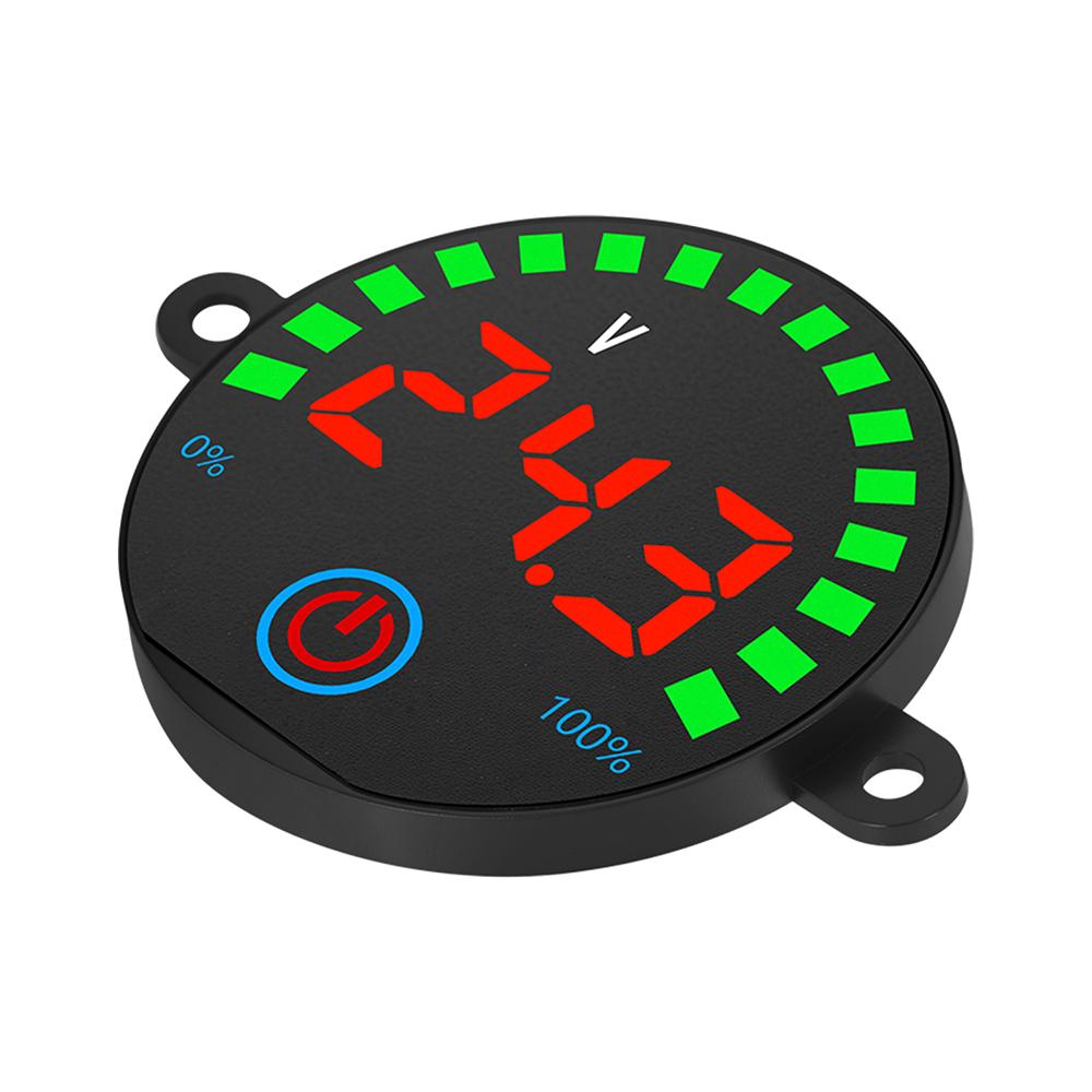 Lithium Battery Tester DC7-11V Circular LED Indicator With Customizable Voltage Settings Power Monitor for Acid Lithium Battery