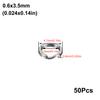 50Pcs Stainlesss Steel Split Rings Assorted Fishing Tackle Fishing Rings for Blank Lures Crankbait Hard Bait Fishing Accessoies
