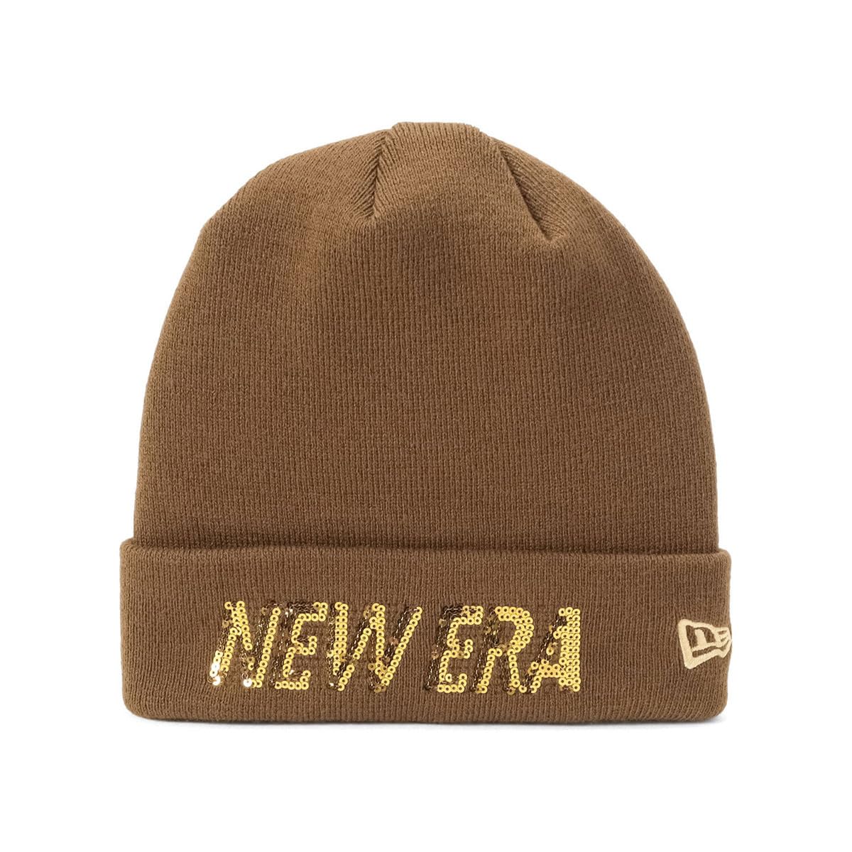 

New Era FREE BASIC CUFF KNIT SPANGLE WAL Knit Cuff Walnut Cap, Knit, Sequins,