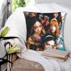 Katseye Kpop Style Square Pillow Case Polyester Decorative Pillow Korean Style 45*45Cm Pillowcover Home Decor