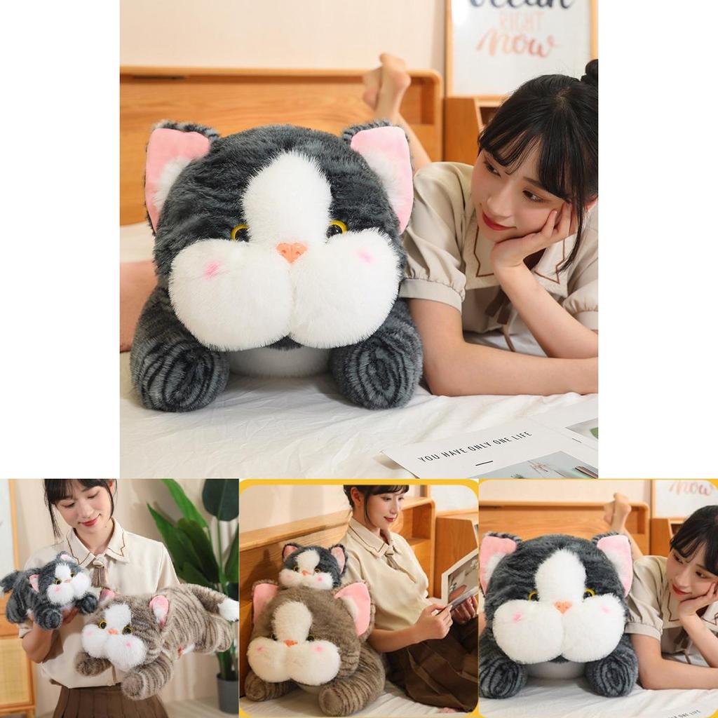 Cute Floppy Cat Plush Toy Soft Pp Cotton Kids Comfort Pillow Stuffed Animal