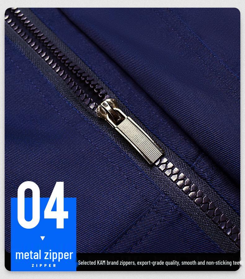 Men's Reflective Workwear Set - Durable Overalls for Workshop, Auto Repair, and Labor Protection (Spring/Autumn)