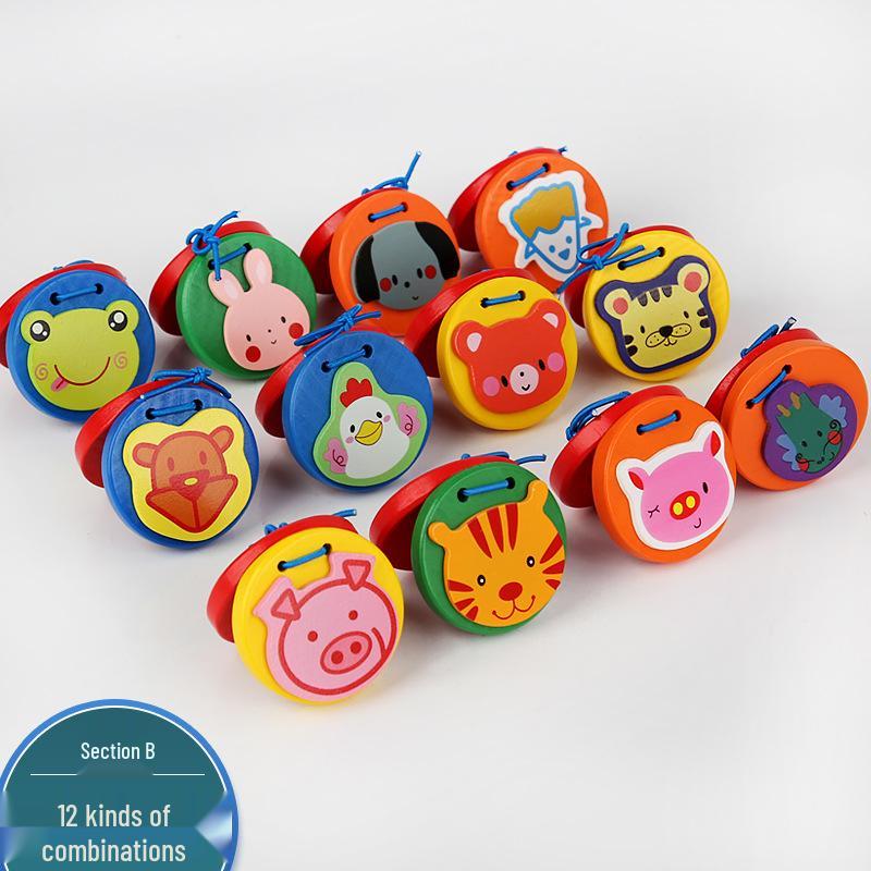 

Деревянные кастаньеты Becky Ya: Музыкальная игрушка для развития младенцев и детский ударный инструмент