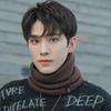 Men's Knitted Windproof Neck Warmer Scarf