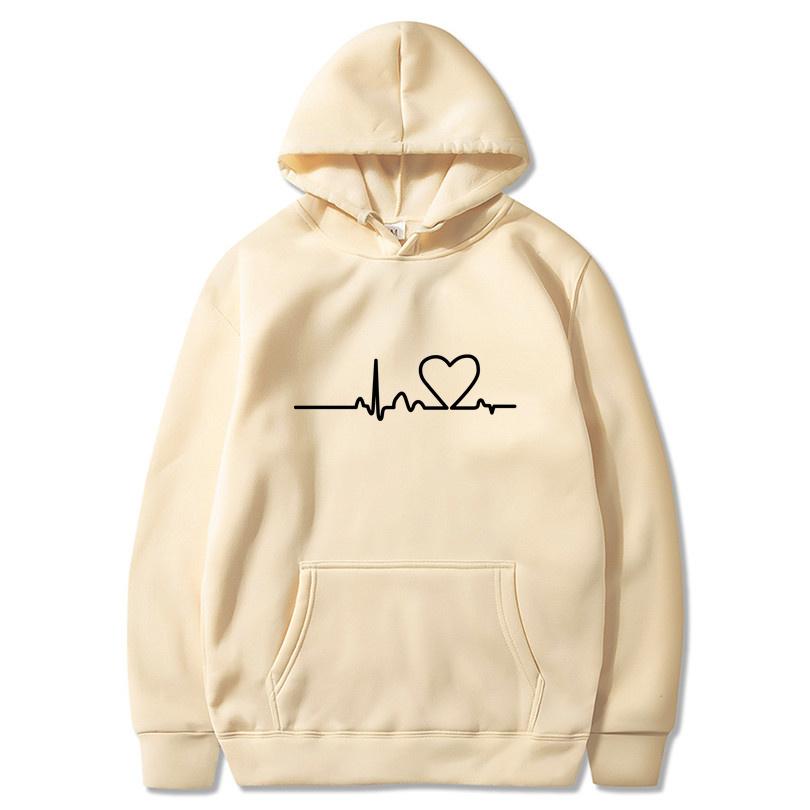 Autumn and Winter New Fashion Hoodies Printed Trendy Sweatshirt with Wool Pullover Hip Hop Street Clothing Top