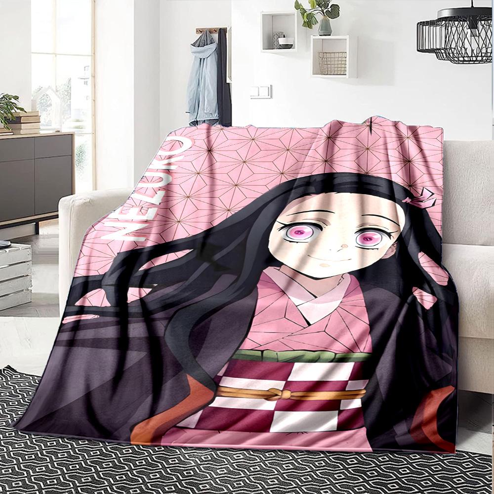 1pc Nezouko Blanket, Gift, for Men and Women, Soft Blanket, Good for Sofa Bed Couch Travel, Lightweight Flannel Blanket