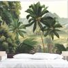 Palm Tree Home Living Room Bedroom Painting Background Wall Carpet Decoration Tropical Plant Printing Tapestry Wall Hanging
