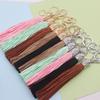Cute Hanger Leather Tassel Keychain Alloy Pu Car Keyring Fashion DIY Bag Charm Men