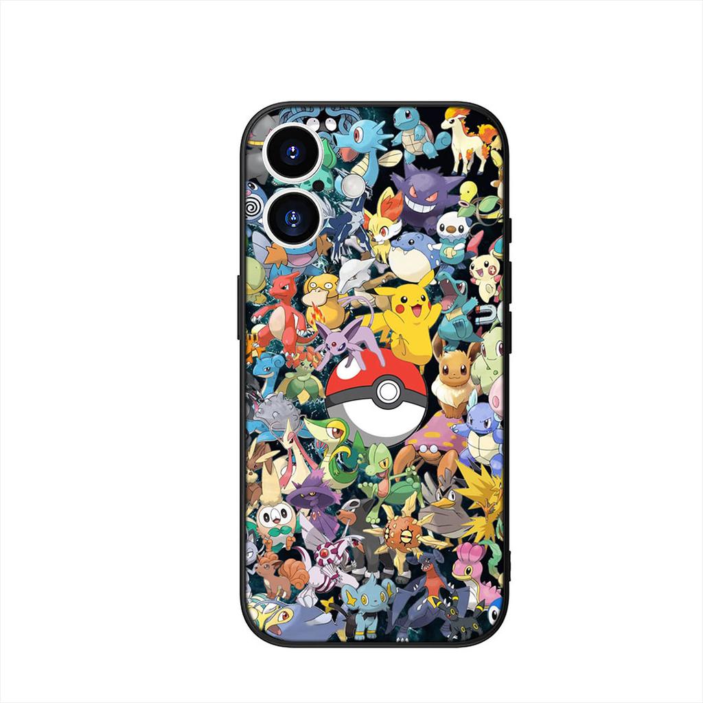 Gengar P-Pikachus Cute P-Pokemons Phone Cover Case for Apple iPhone 17 16 15 11 Pro XS Max XR 6 7 8 Plus + SE 2020 5 16E Casing
