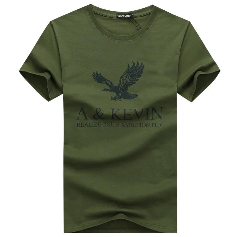Pure cotton Short brand T Shirt large size T Shirt Slim Fit Fashion Eagle Printed t-shirt plus Size S -5XL