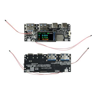 22.5W Power Bank Mainboard 0.96-inch TFT Color Display DIY Portable Fast Charging Module Power Bank Circuit Board