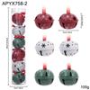 New Christmas bell ornament wrought iron atmosphere ornament arrangement snowflake five-pointed star Christmas tree creative pendant