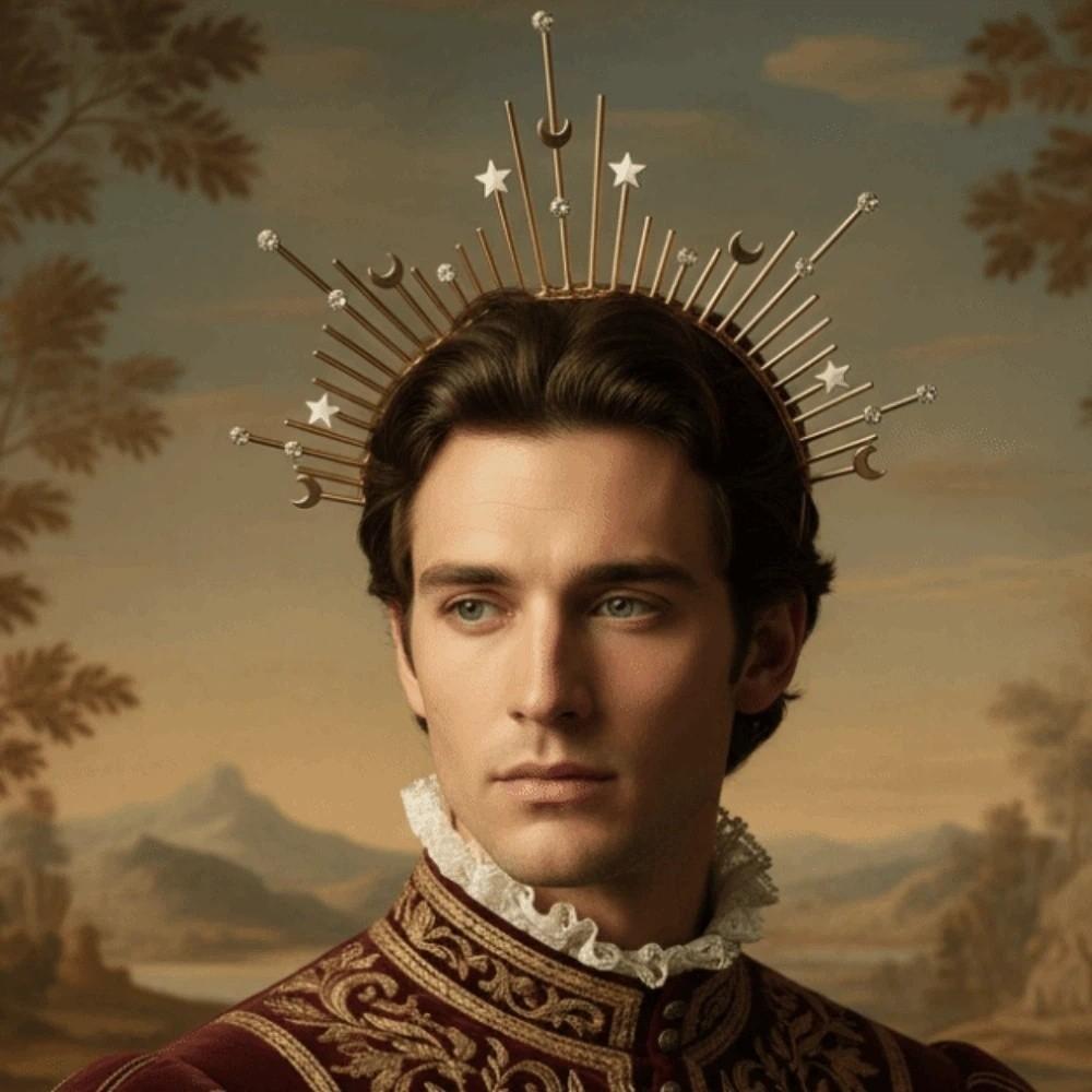 Gothic Spiked Hair Hoop Headpiece Renaissance Cosplay Headband Women Glory Sun Crown  Wedding