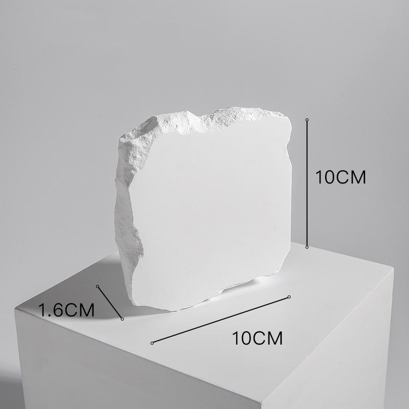 INS white plaster decoration stone ornaments cosmetics photography props jewelry shooting scene layout irregular stones
