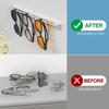 Metal Wall Mounted Glasses Holder Space Saving Hanging Glasses Rack  Bedroom Storage