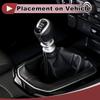 1 Stück Schaltmanschette für Toyota Corolla 2001-2013 Schaltknaufabdeckung Manschette Schalthebelabdeckung Nr. 5880812180B0 Schwarzes Kunstleder
