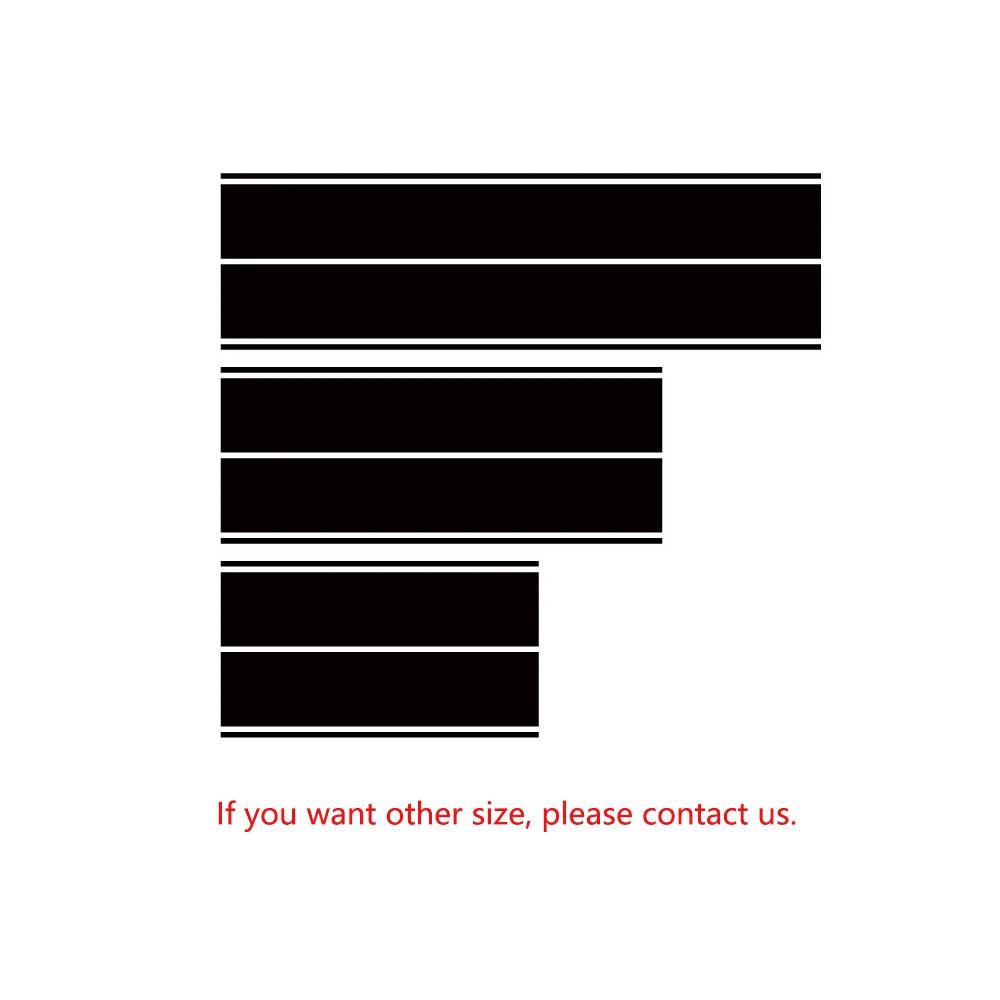 Für Ford Mustang Ecobosst Shelby GT Auto Motorhaube Dach Heck PVC Aufkleber Streifen Styling Vinyl Folie Dekor Aufkleber Set Auto Zubehör