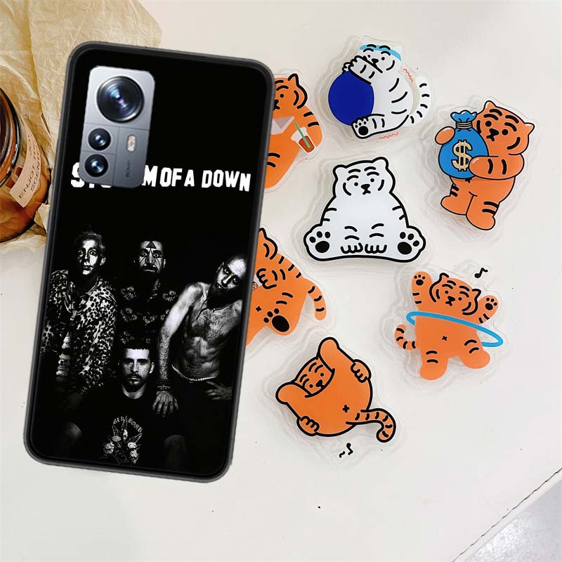 System Of A Down Phone Case For Xiaomi Poco X6 X5 F6 F5 Pro 5G X4 F4 GT X3 NFC M5 M5S Mi F3 F2 F1 M4 M3 M2 Pro Cover Capa
