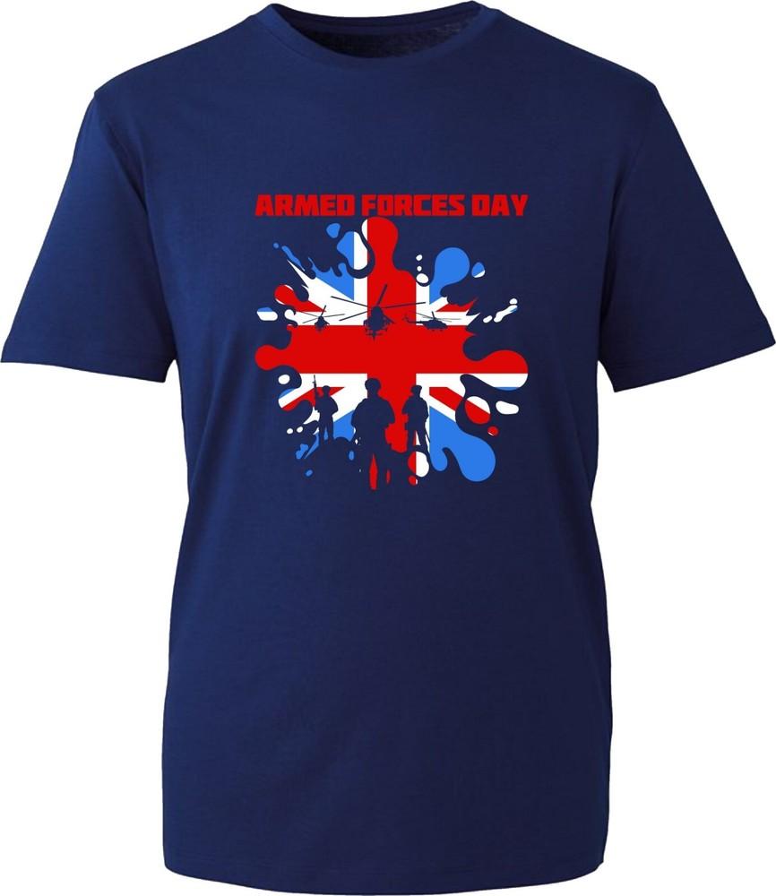 Armed Forces Day Tshirt Uk Royal Army Remembrance Day Veterans Unisex Tee Top S