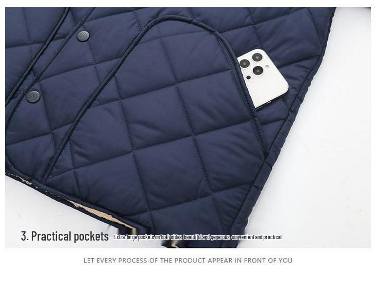 Men's Warm Down Cotton Jacket for Autumn/Winter - Thick Inner Layer, Large Size, Short Jacket for Middle-Aged and Elderly