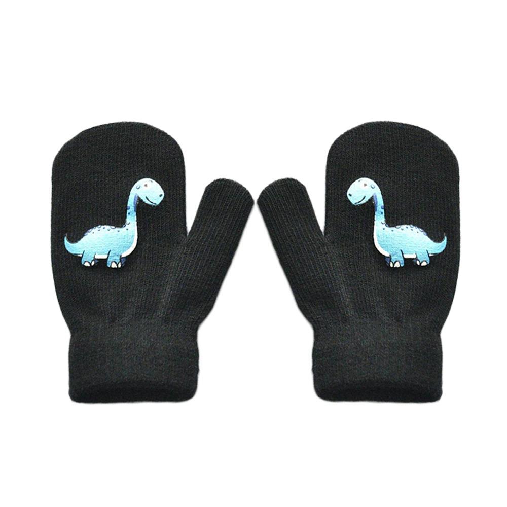 

Winter Thicken Velvet Children Baby Gloves Keep Warm Soft Full Finger Mittens Elastic Cartoon Winter Gloves