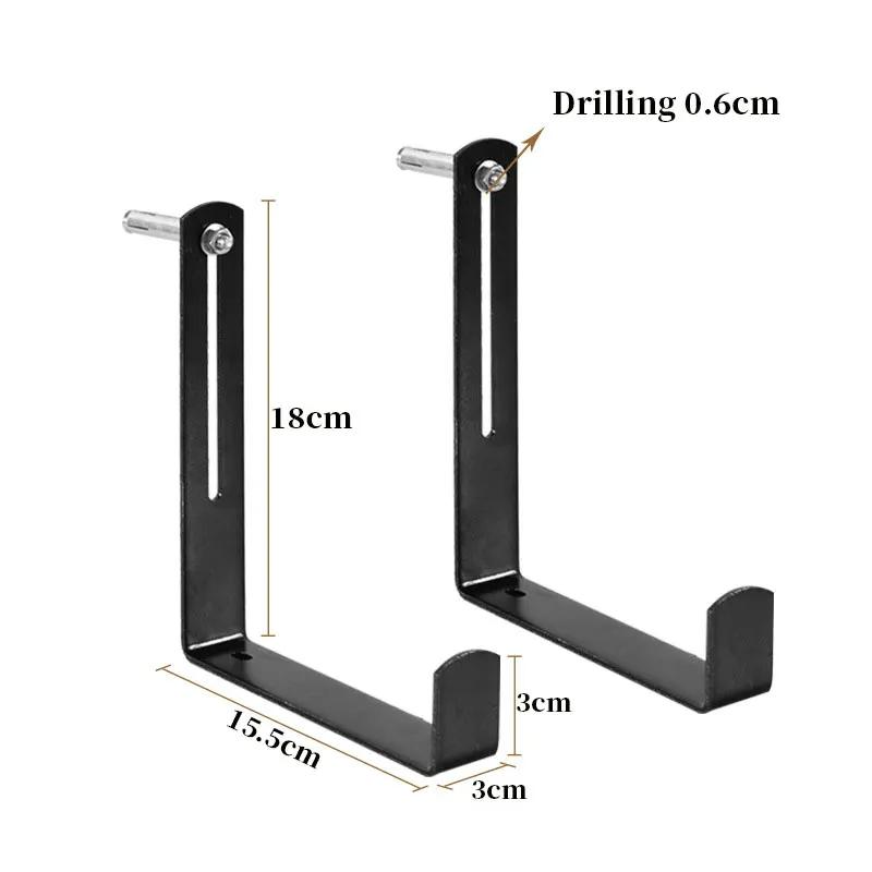 2 Stuks Bloembak Beugels Passend op Terras Reling Hangende Beugels Bloembak Metalen Haken Verstelbaar voor Tuin Terrassen Wanddecoratie