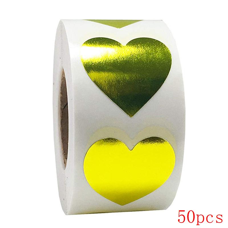 Heart Red Stickers Seal Labels 50-500Pcs Labels Stickers Scrapbooking For Package And Wedding Decoration Stationery Sticker