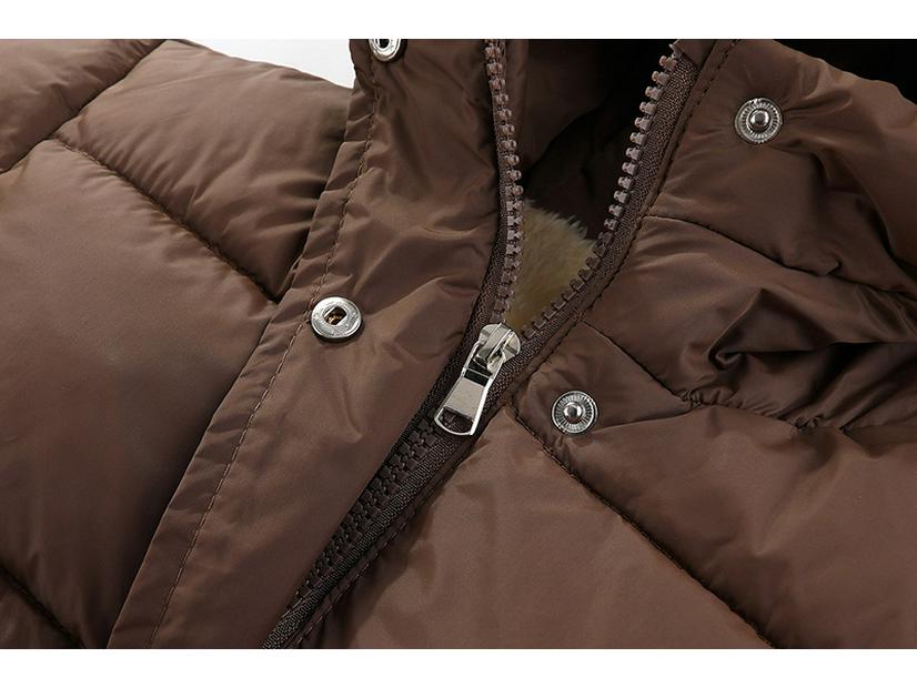 Boys' 2025 Cartoon Fleece-Lined Winter Jacket - Korean Style Thickened Cotton Down Coat for Kids