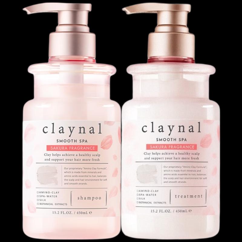 CLAYNAL Cherry Blossom Amino Acid Shampoo & Conditioner Set
