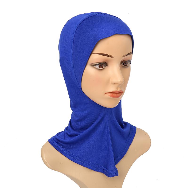 Muslim Full Coverage Undercap Women Cotton Jersey Hijab Elastic Bonnet Plain Underscarf Fashion Inner Headband Turban
