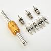 9x Car R134a Auto Air Conditioning Valve Core + 1Pcs Remover Tool For A/C System Mall/Big Air Conditioning Valve Core Tool