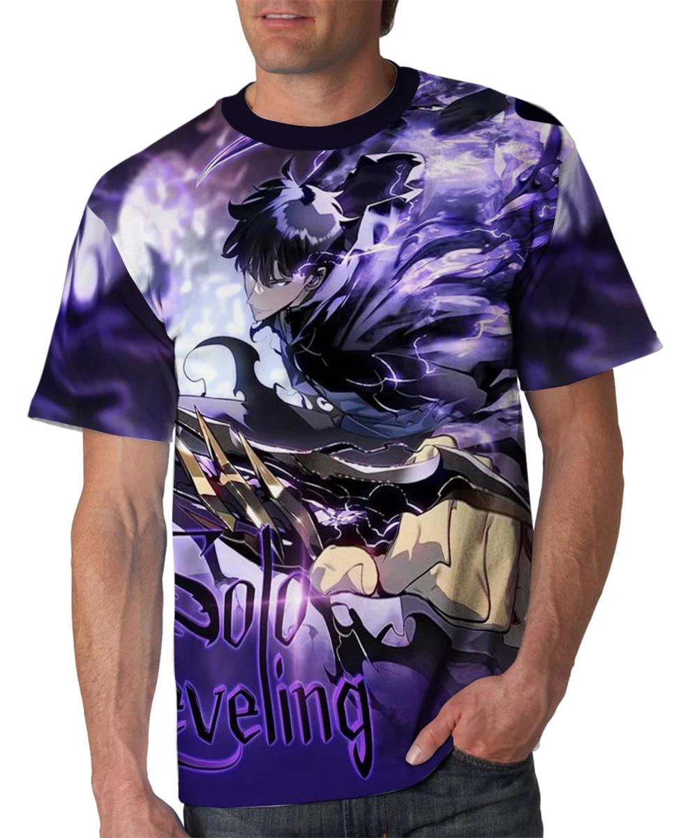 

Solo Level Аніме Комікси Футболка з 3D-принтом Вулична мода Чоловіча та жіноча персоналізована дуже велика кругла горловина Дитячий топ S