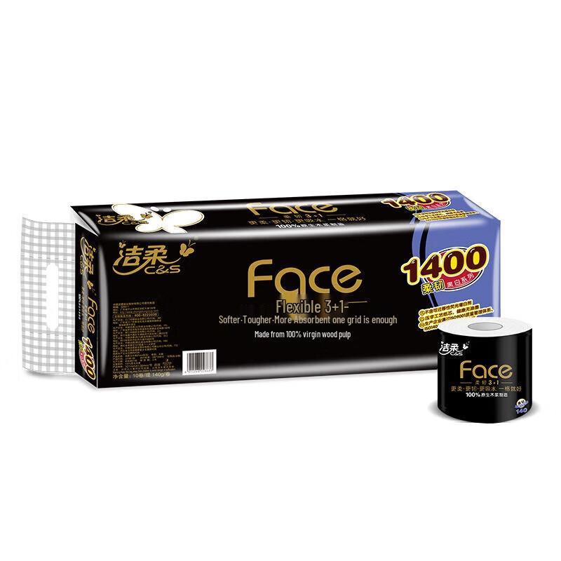 Jie Rou Black Face 4-Ply Toilet Paper