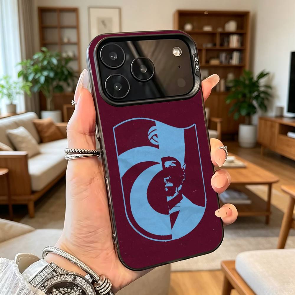 T-Trabzonspor  Phone Case For iPhone 17,16,15,14,13,12,11 Plus,Pro Max,XS,Colored Silver Plated Inside Cover