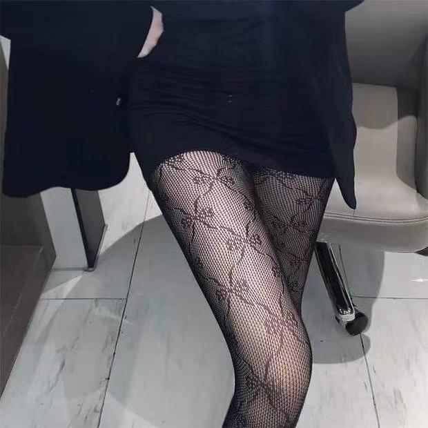Women'S Fashion Sexy Rhinestone Pantyhose High Elastic Mesh Hollowed Out Black Stockings Girls' Slim Fishing Net Tights Jk Gift