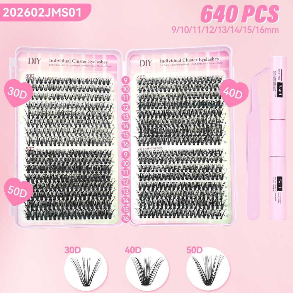 False Eyelashes False Eyelashes 30D40D False Eyelashes 240 Tufts False Eyelashes Book