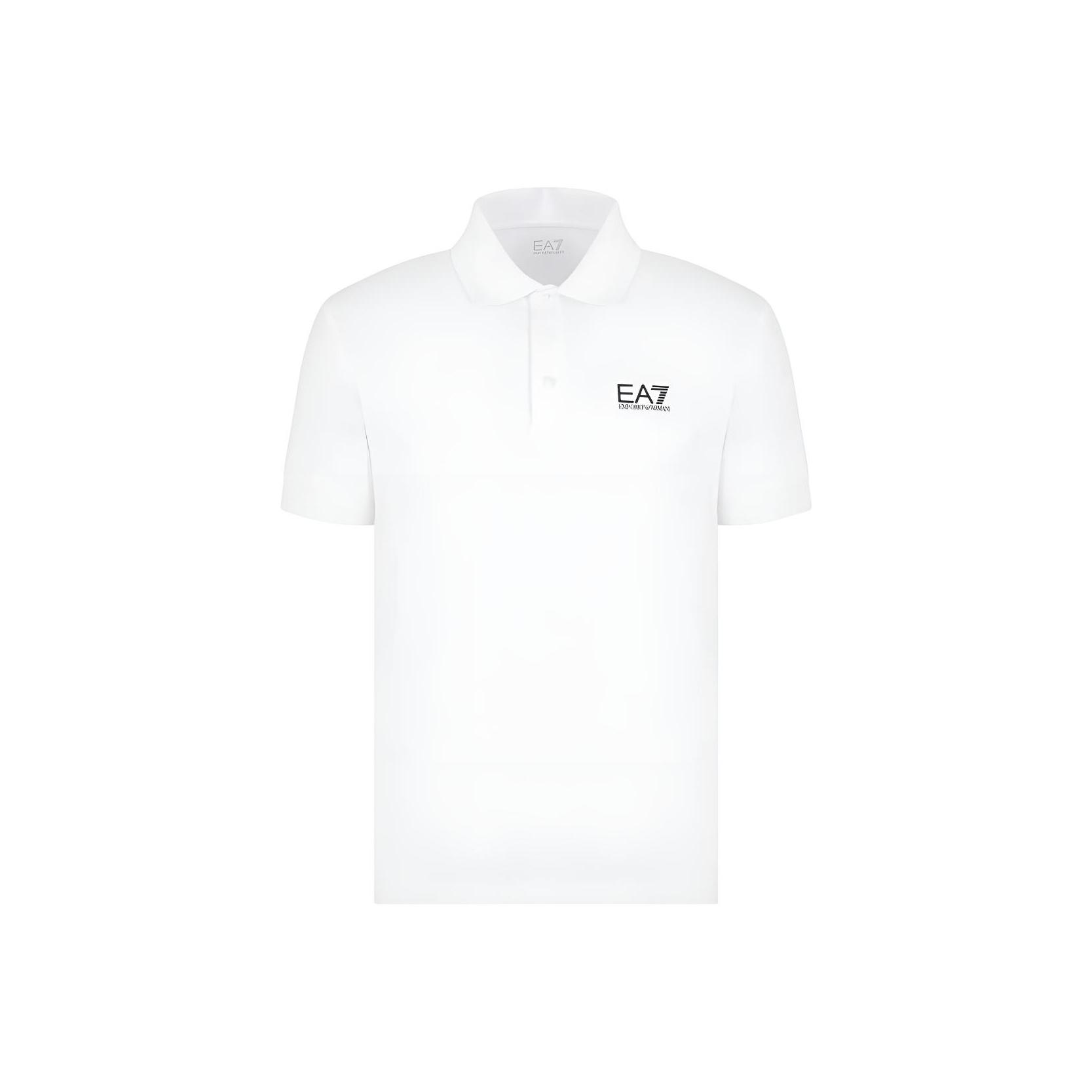 Emporio Armani Мужская футболка-поло с принтом логотипа EA7 Белый 8NPF14-PJVQZ-11100 XL