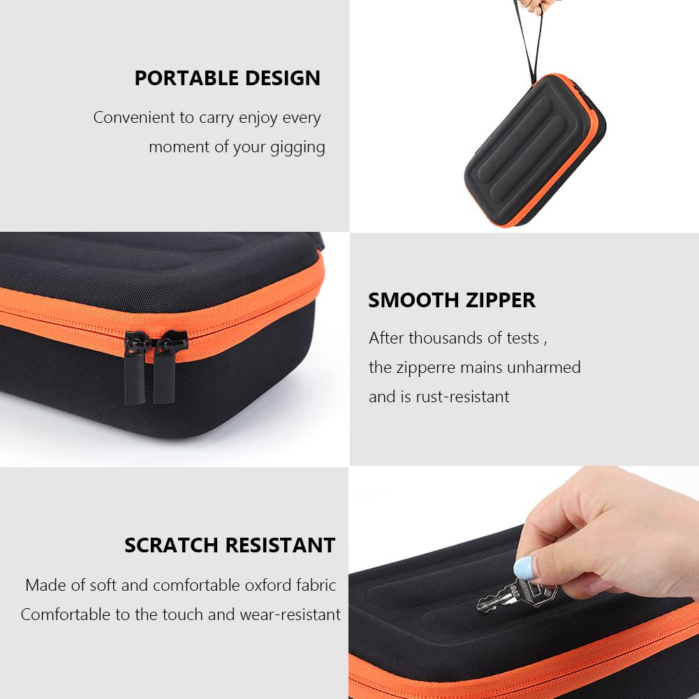 Rechargeable Battery Mic Travel Bag Waterproof Hard Travel Case Anti-Scratch Organizer Storage Box for JBL PartyBox Wireless Mic