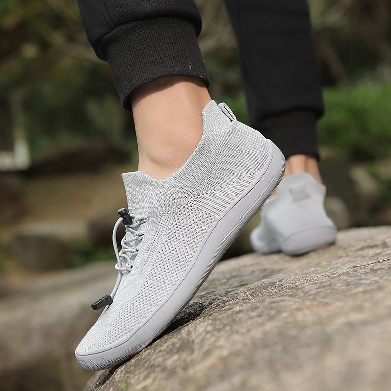 Unisex Breathable Comfort Knit Walking & Running Shoes - Soft Sole, Casual & Sports Style