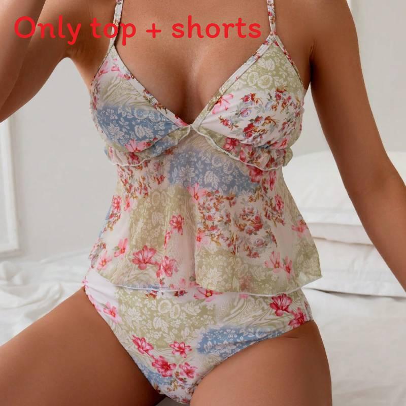 Fashionable Ladies Bikini Swimsuit With Polyester Fabric For Beach Water Sports