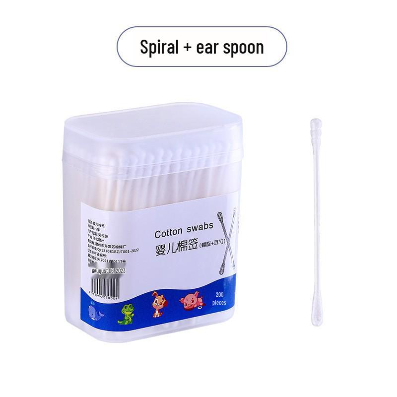 Boxed Double-Ended Cotton Swabs: Disposable Paper Stick for Ear Cleaning & Makeup