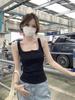 Summer Korean Style Slim Fit Square Neck Cotton Vest Top
