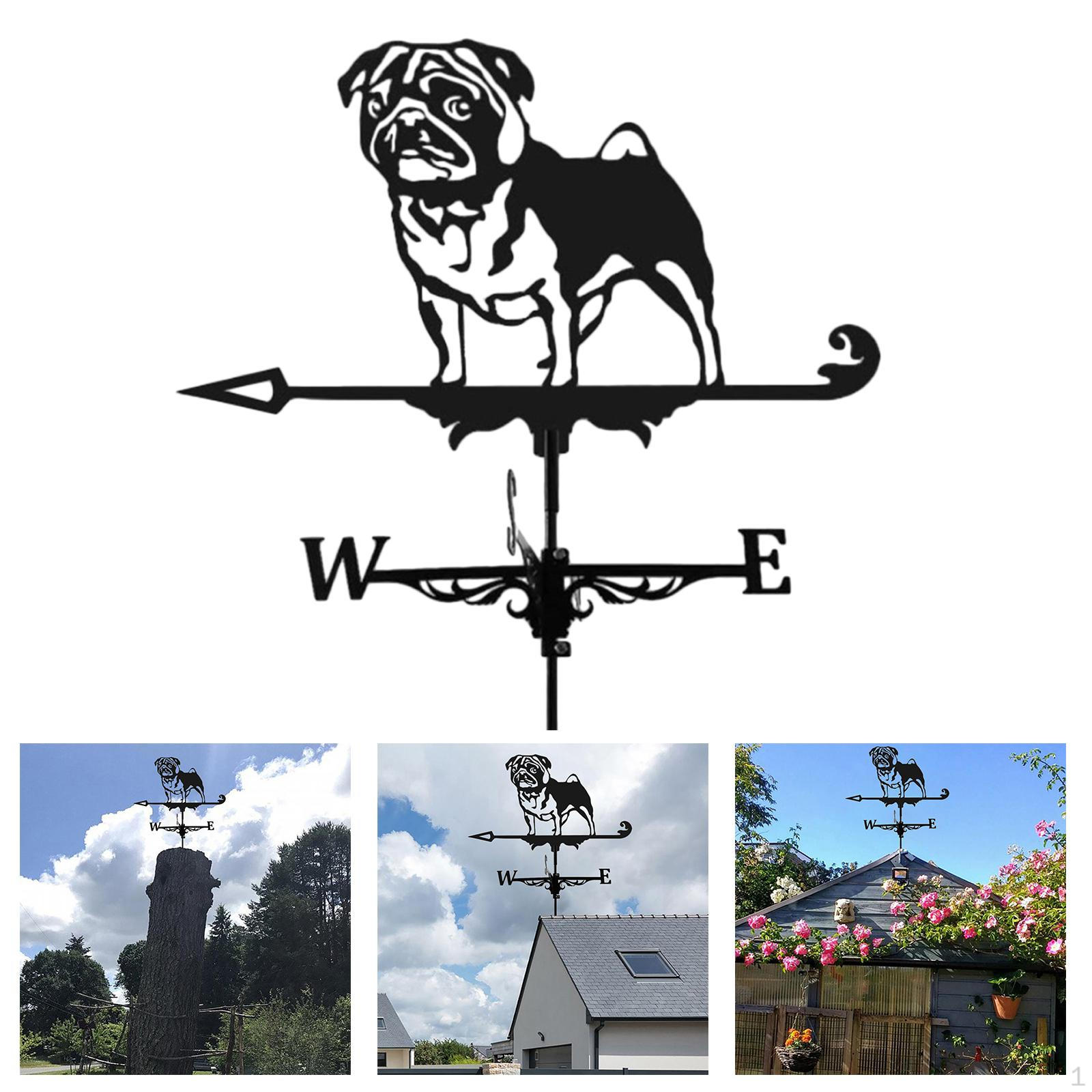 Retro Weather Vane Wind Direction Indicator Puppy