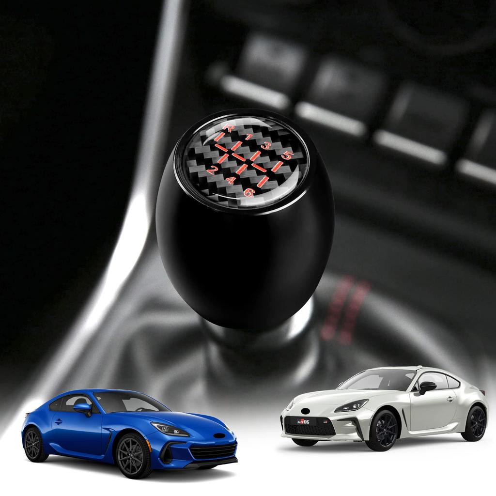 KUNGKIC Shift Pattern Sticker for Toyota GR86 ZN8 and Subaru BRZ ZD8 Stylish Interior Parts and Made with Real Carbon Fiber and Aluminum Alloy