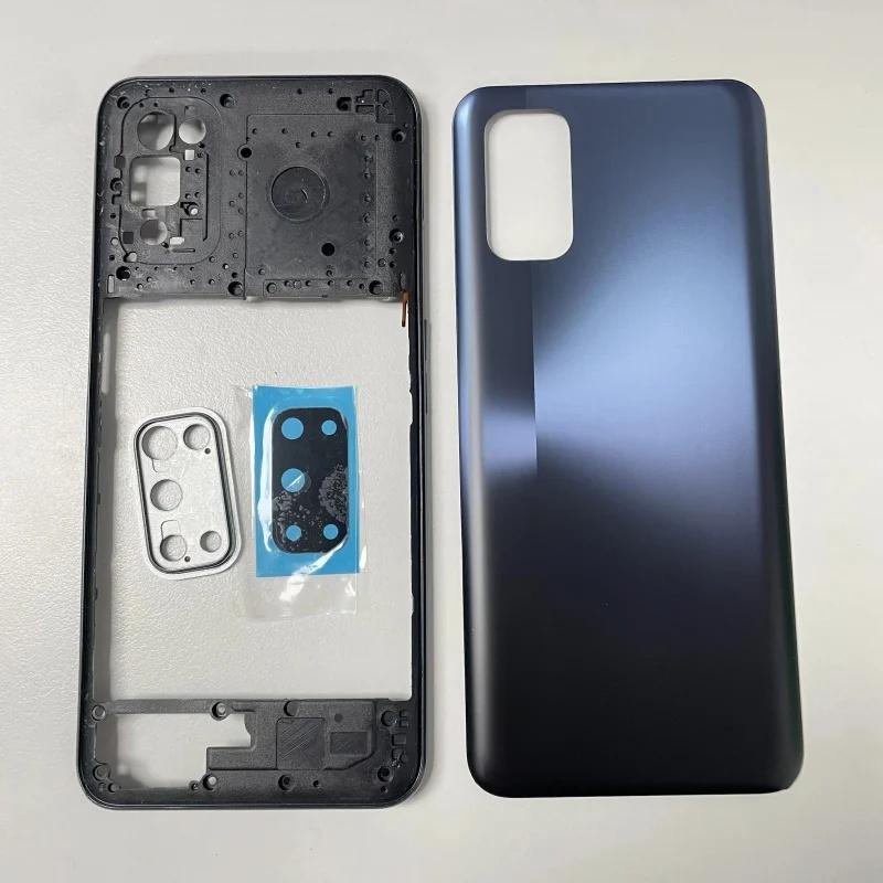 For Realme 7 5G RMX2111 Phone Housing Middle FrameBattery Cover Back Rear  Housing Case Repair Parts
