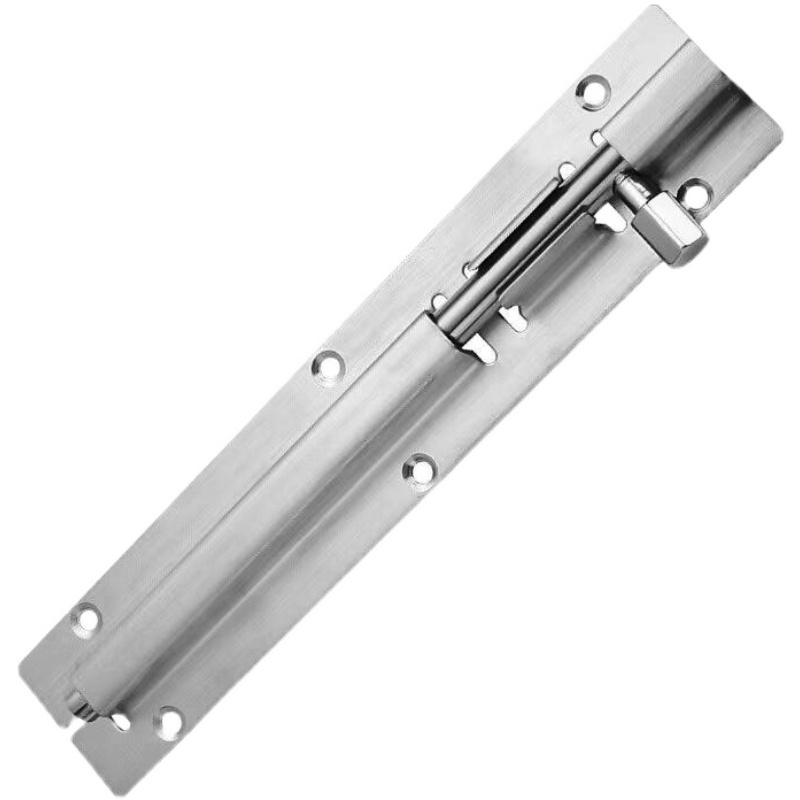 Enhanced Stainless Steel Anti-Theft Door Latch for Warehouse, Bathroom, and Wooden Doors - Surface Mounted Bolt.