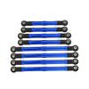 GPM Metal Alloy Adjustable Full Set Tie Rod Links 9742R+9749 for Traxxas 1/18 TRX4M TRX-4M Defender Bronco RC Crawler Car