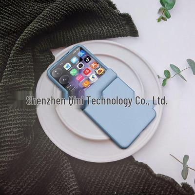 Etui na telefon Xiaomi Mixflip2 o fakturze skóry: Kolorowy zawias magnetyczny